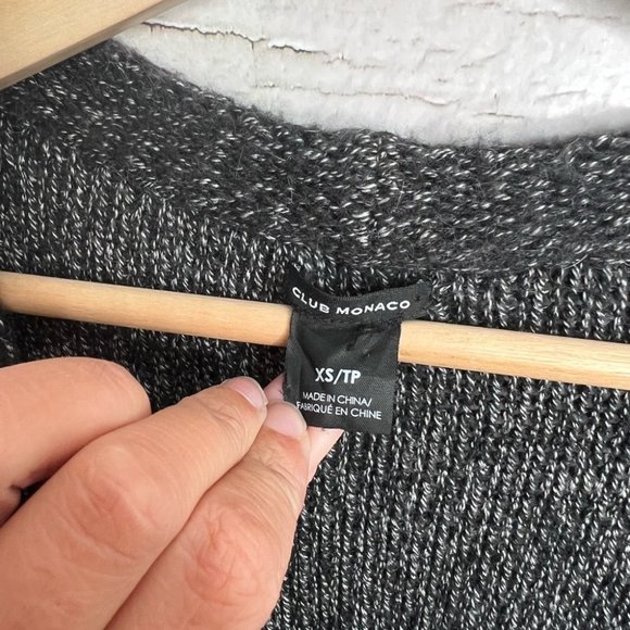 Club Monaco sweater vest oversized gray size xs wool blend - Picture 4 of 8